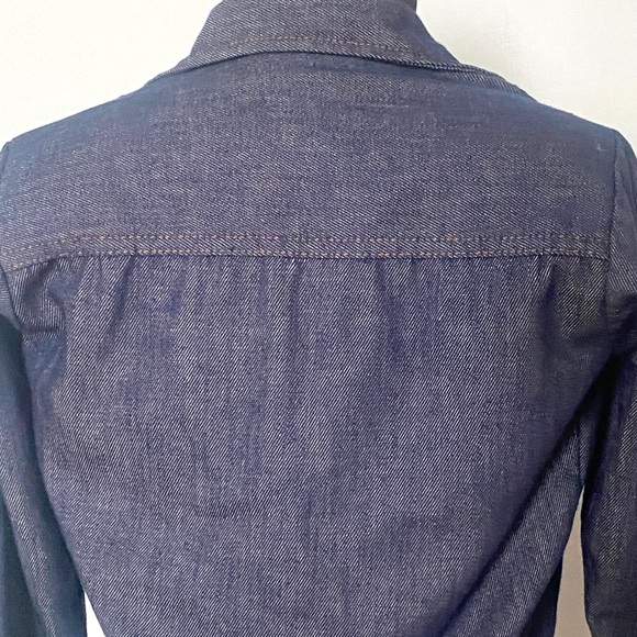 Vintage Jacket Billy the Kid Size 10 - 12 Boy Girl 70s Dagger Collar Denim Jeans - Picture 7 of 8